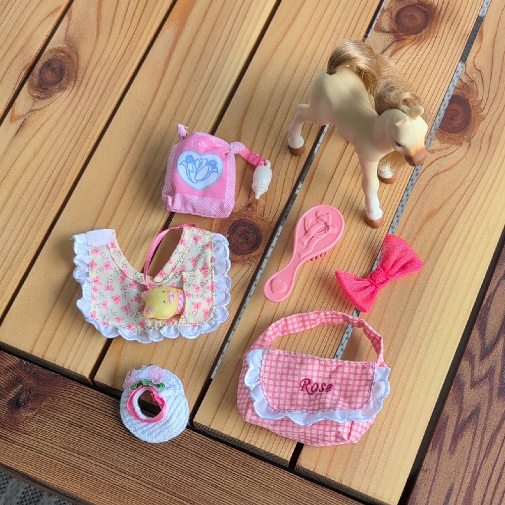 Fisher Price Loving Family Baby Horse Rose Playset